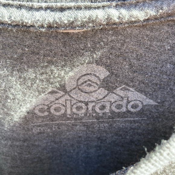 Men's Colorado LTD Gray Sun Logo T-Shirt NO SIZE TAG Crew Boho Sun Mountains - Picture 2 of 8